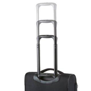 TravelZ Tripple Pocket (S) Black 36 л чемодан из полиэстера на 4 колесах черный
