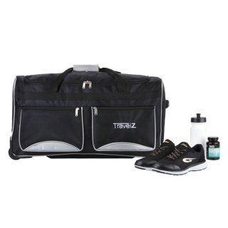 TravelZ Wheelbag 90 Black 90 л сумка дорожня на колесах з поліестеру чорна