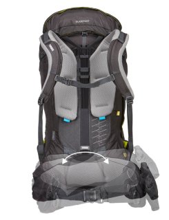 Туристический большой мужской рюкзак Thule Guidepost Men’s 75 литров Синий