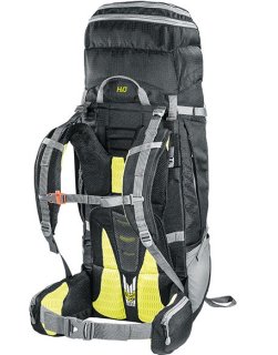 Туристический рюкзак Ferrino Overland 65+10 Black/Yellow