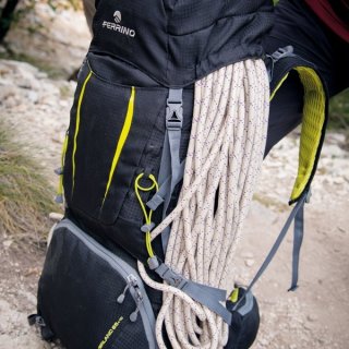 Туристический рюкзак Ferrino Overland 65+10 Black/Yellow