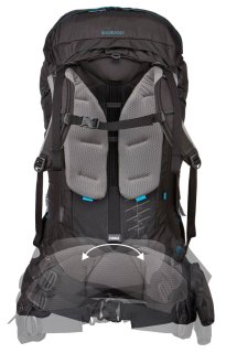 Туристический рюкзак женский Thule Guidepost Women's на 65 литров Серый