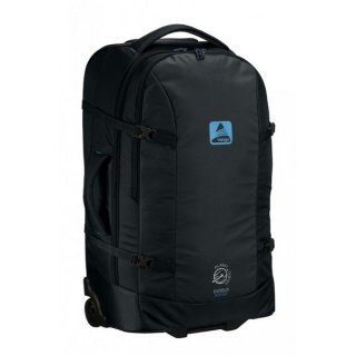 Vango Exodus 60+20 л сумка-рюкзак на колесах з поліестеру сіра с синім