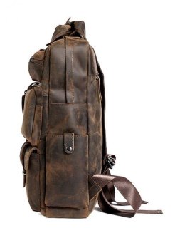 Винтажный мужской рюкзак Tiding Bag Коричневый