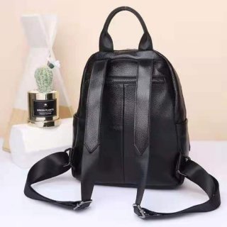 Женский кожаный повседневный рюкзак Olivia Leather Черный