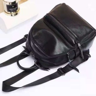 Женский кожаный повседневный рюкзак Olivia Leather Черный
