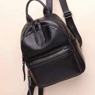 Женский кожаный повседневный рюкзак Olivia Leather Черный