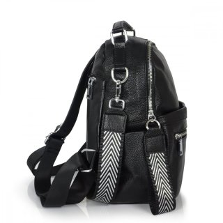 Женский кожаный рюкзак Olivia Leather Черный