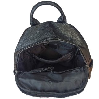 Жіночий рюкзак із натуральної шкіри Olivia Leather Чорний