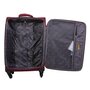 Средний дорожный чемодан текстильный 4-х колесный 67 л. Ciak Roncato Giro красный