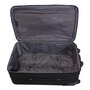 Средний дорожный чемодан тестильный 2-х колесный 63-70 л. Ciak Roncato City черный