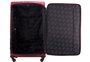 Дорожный текстильный чемодан на колесах 45/55 л HAUPTSTADTKOFFER, красный