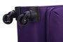 Средний тканевый чемодан на 4-х колесах 45/55 л HAUPTSTADTKOFFER, фиолетовый