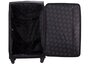 Большой текстильный чемодан на 4- х колесах 69/79 л HAUPTSTADTKOFFER, черный