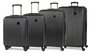 Members Nexa комплект чемоданов из ABS пластика на 4 колесах черный