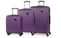 Members Nexa (S/M/L) комплект чемоданов из ABS пластика на 4 колесах фиолетовый