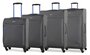 Members Hi-Lite (S/M/L/XL) Grey комплект чемоданов из полиэстера на 4 колесах серый