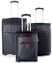 Комплект дорожных тканевых чемоданов 2-х колесных PUCCINI Camerino, черный