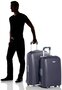 Комплект чемоданов на 4-х колесах 85 л, 125 л Roncato Flexi, темно-синий
