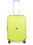 Малый полипропиленовый чемодан на 4-х колесах 30 л Roncato Light, лайм