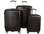 Комплект дорожных пластиковых чемоданов 4-х колесных PUCCINI, черный
