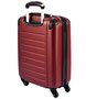 Малый дорожный пластиковый чемодан 4-х колесный PUCCINI, бордовый