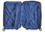 Дорожный пластиковый чемодан гигант 4-х колесный PUCCINI, синий