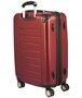 Дорожный пластиковый чемодан гигант 4-х колесный PUCCINI, бордовый