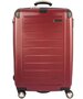 Дорожный пластиковый чемодан гигант 4-х колесный PUCCINI, бордовый