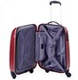 Малый чемодан из поликарбоната 4-х колесных 38 л PUCCINI, бордовый