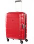 Малый дорожный пластиковый чемодан 4-х колесный PUCCINI, красный