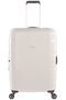 Средний дорожный пластиковый чемодан 4-х колесный PUCCINI, белый