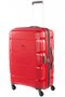 Средний дорожный пластиковый чемодан 4-х колесный PUCCINI, красный