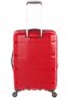 Средний дорожный пластиковый чемодан 4-х колесный PUCCINI, красный