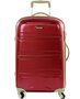 Большой пластиковый чемодан 4-х колесных 95 л PUCCINI, бордовый