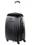 Средний пластиковый чемодан 4-х колесный 70 л PUCCINI, черный