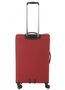 Средний тканевый чемодан на 4-х колесах 71/85 л Roncato Zero Gravity, красный