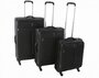 Комплект тканевых чемоданов на 4-х колесах Roncato Ironik, черный