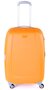Средний чемодан из пластика 4-х колесный 70 л PUCCINI, оранжевый