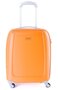Малый чемодан из пластика 4-х колесный 33 л PUCCINI, оранжевый