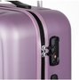 Большой чемодан из поликарбоната на 4-х колесах 100 л Roncato Kinetic, лиловый