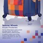 Heys Chroma Hybrid 66 л чемодан из поликарбоната на 4 колесах сине-оранжевый