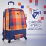 Heys Chroma Hybrid 66 л валіза з полікарбонату на 4 колесах синьо-помаранчева