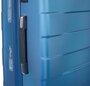 Средний чемодан из пластика 4-х колесный 71 л March Bumper, синий