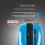 Средний поликарбонатный чемодан 73 л Heys xcase 2G, фиолетовый