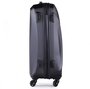 Средний пластиковый чемодан 4-х колесный 67 л March Twist, черный