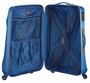 Средний пластиковый чемодан 4-х колесный 67 л March Twist, синий