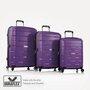 Средний чемодан из 100% дюрафлекса 70 л Heys Zeus, пурпурный