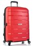 Средний чемодан из 100% дюрафлекса 70 л Heys Zeus, красный