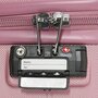 Комплект пластиковых чемоданов 4-х колесных March Twist, розовый